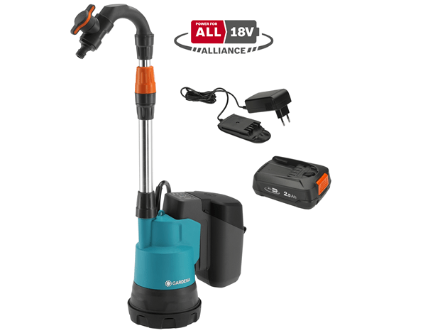 Gardena akumuliatorinis siurblys 2000/2 18V P4A Gardena akumuliatorinis siurblys 2000/2 18V P4A